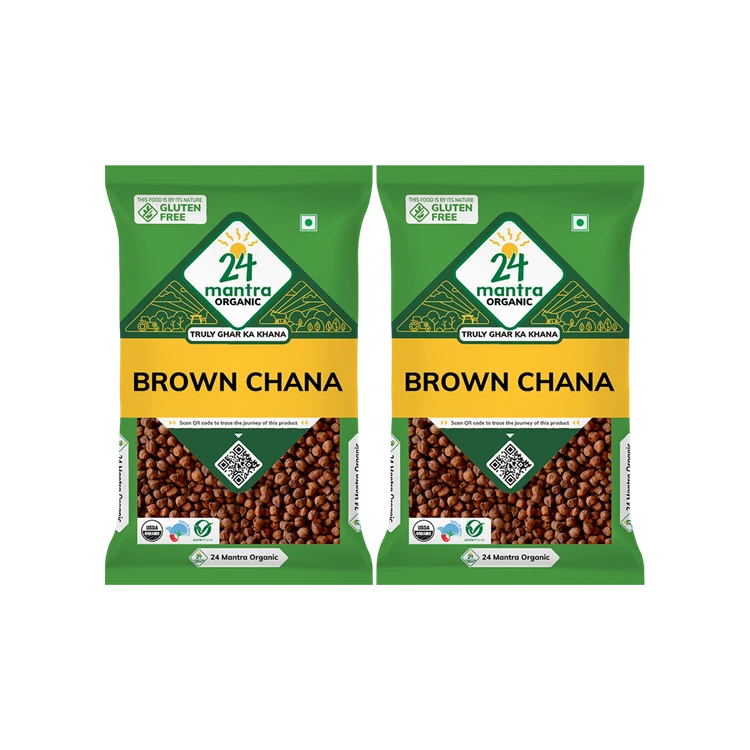 24 Mantra Organic Kala Chana - Pack of 2
