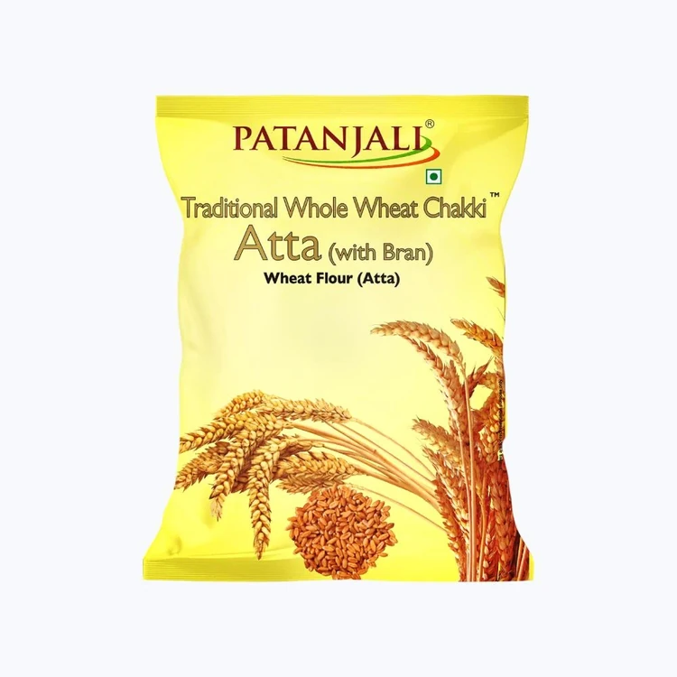 Patanjali Traditional Whole Wheat Chakki Atta (with Bran) (Godihittu)
