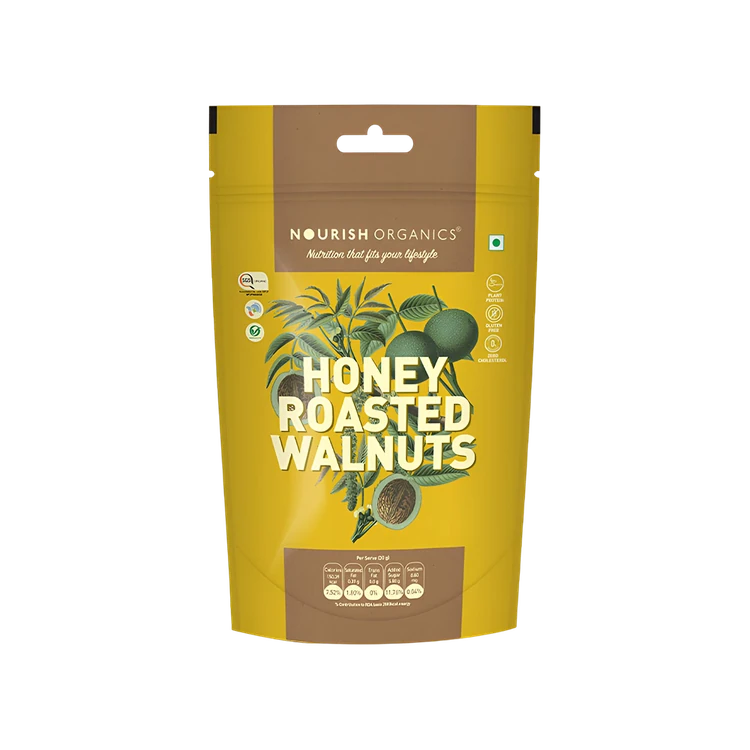 Nourish Organics Honey Roasted Walnuts (Akrotu)