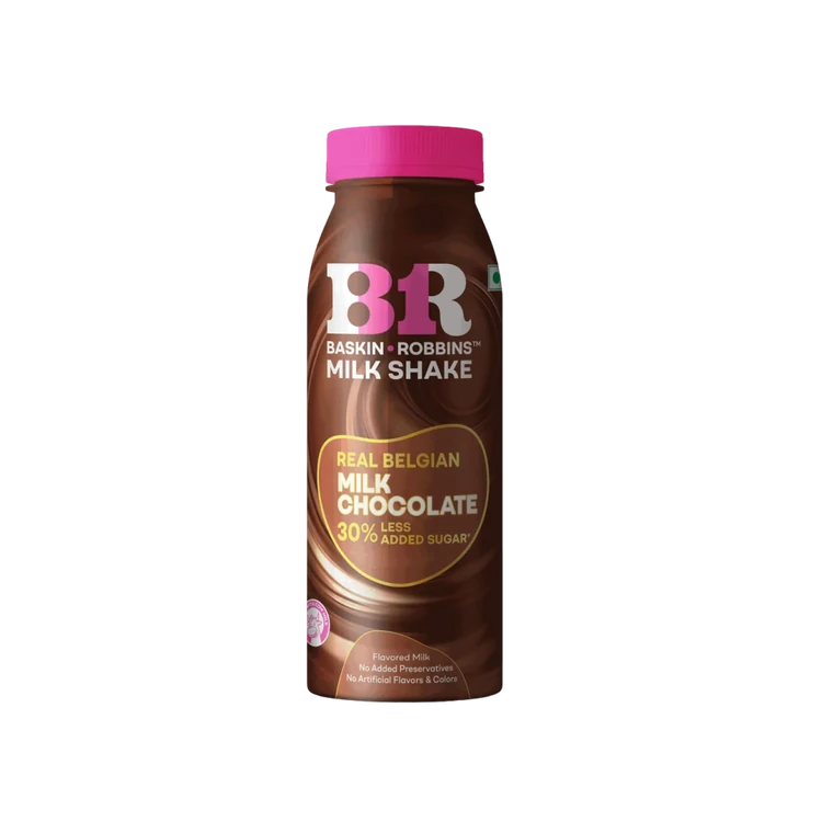 Baskin Robbins Real Belgian Milk Chocolate Milkshake