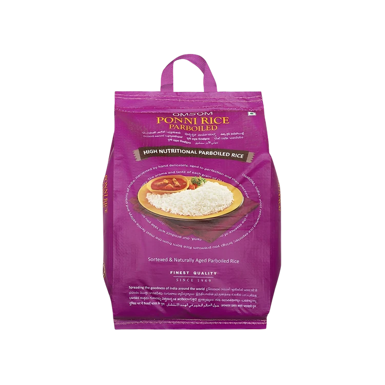 Omsom Par Boiled Ponni Rice (Medium Grain) (Ponni Akki)