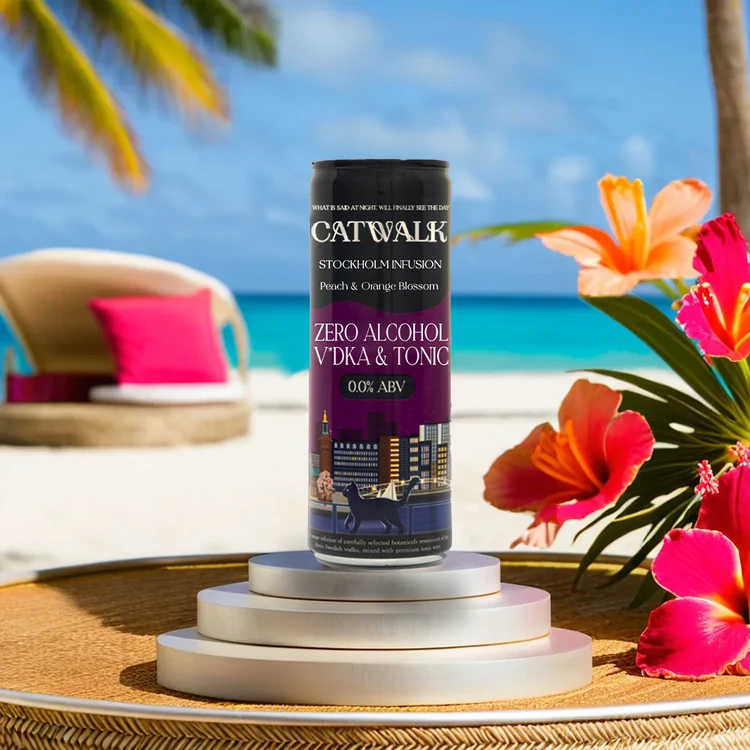 Catwalk Stockholm Infusion - Zero Alcohol Vodka & Tonic (Peach & Orange Blossom)