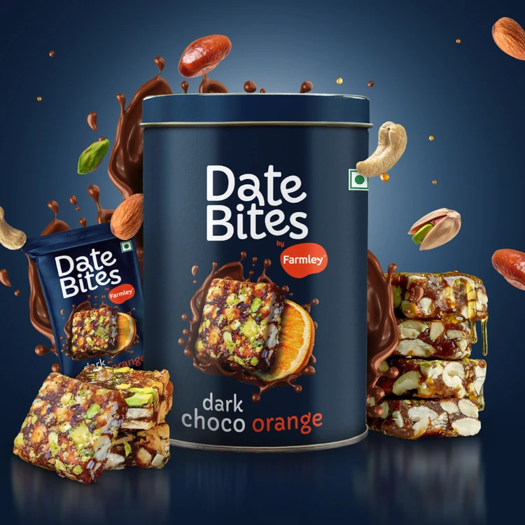 Farmley Dark Choco Orange Date Bites Dessert (No Added Sugar)