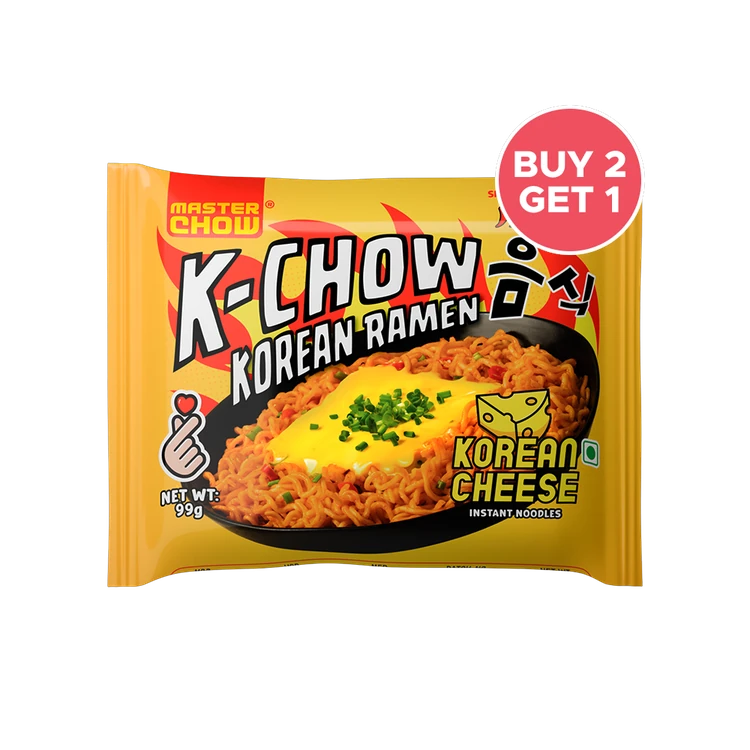 MasterChow K-chow Korean Ramen Cheese Instant Noodles - Buy 2 Get 1 Free