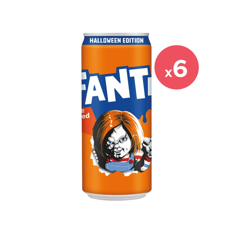 Fanta Orange Flavoured Soft Drink - Pack of 6