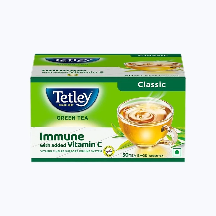 Tetley Classic Green Tea Bags (With Added Vitamin C)