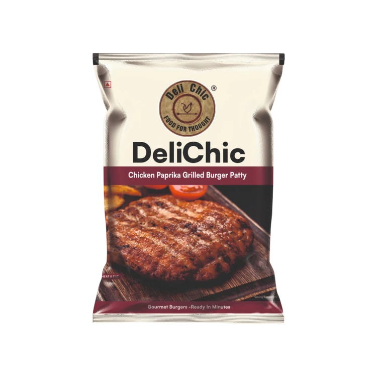 Delichic Chicken Paprika Grilled Burger Patty