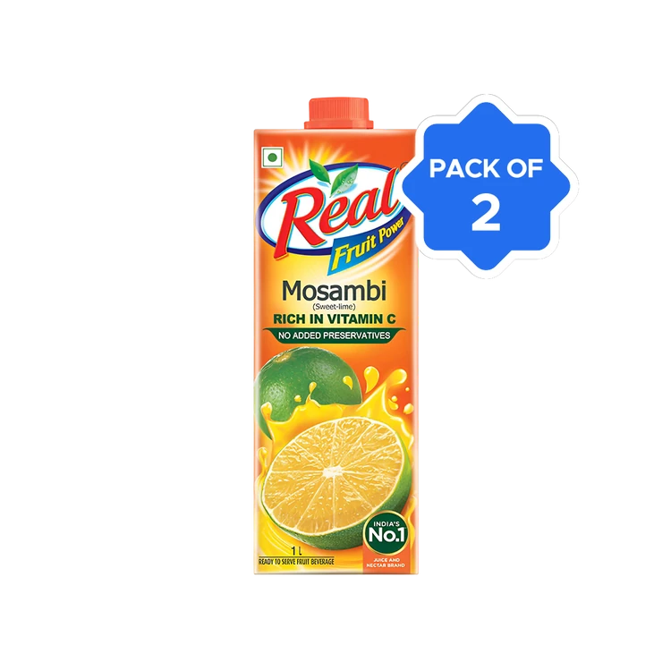 Real Fruit Power Mosambi Juice - Pack of 2