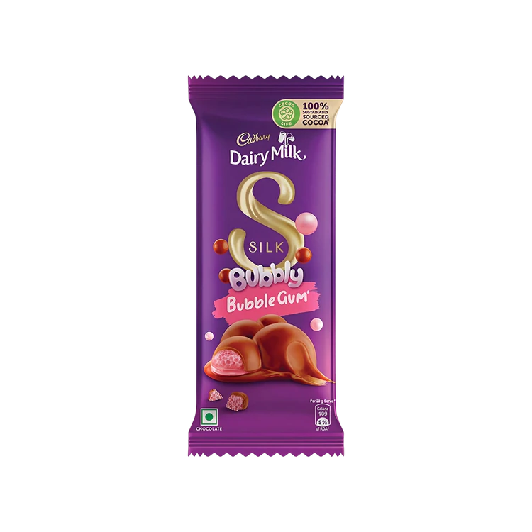 Cadbury Dairy Milk Silk Bubbly Bubblegum Chocolate