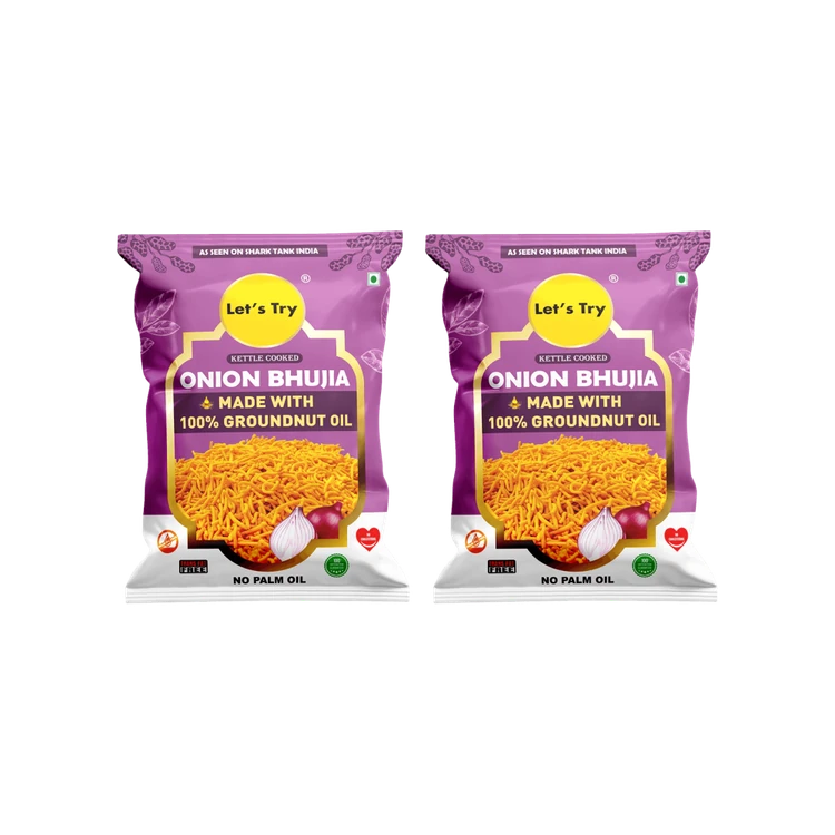 Let's Try Onion Bhujia - Pack of 2