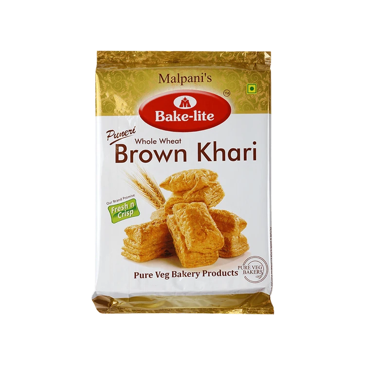 Malpani's Bake-lite Brown Khari (Whole Wheat)