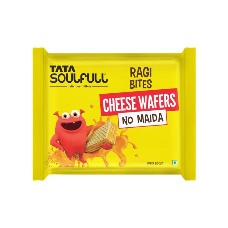 Tata Soulfull Ragi Bites Cheese Wafers (No Maida)