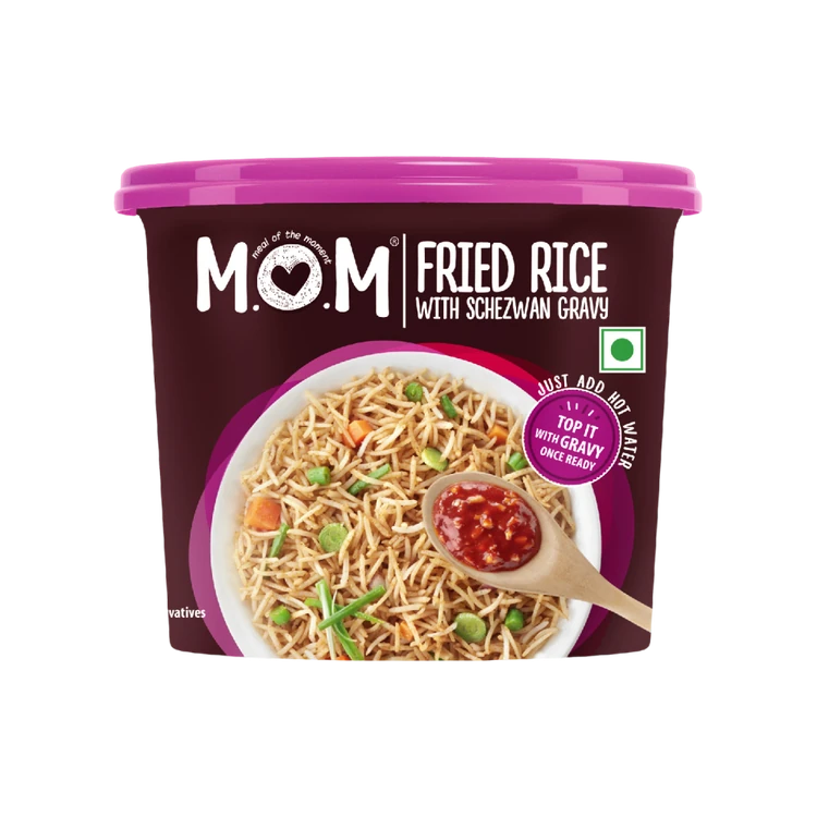 Fried Rice with Schezwan Gravy by MOM - Meal Of The Moment
