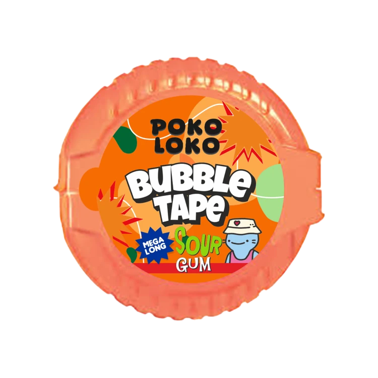 Poko Loko Sour Tape Bubble Gum