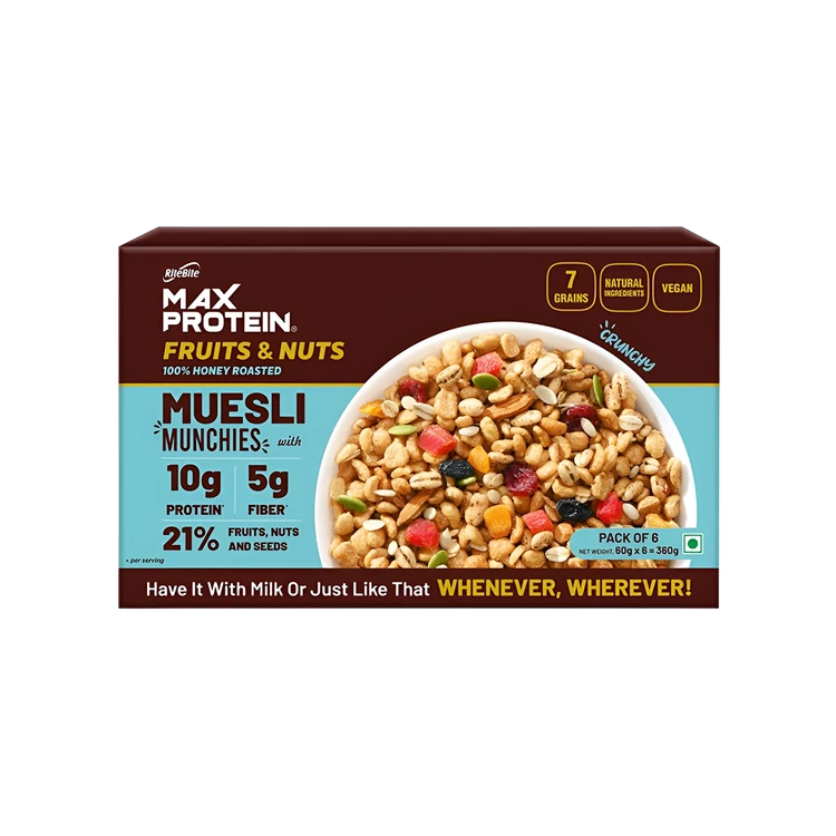 RiteBite Max Protein Fruits & Nuts Muesli with Munchies
