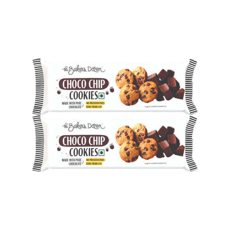 The Baker's Dozen Choco Chip Chocolate Cookies - Pack of 2