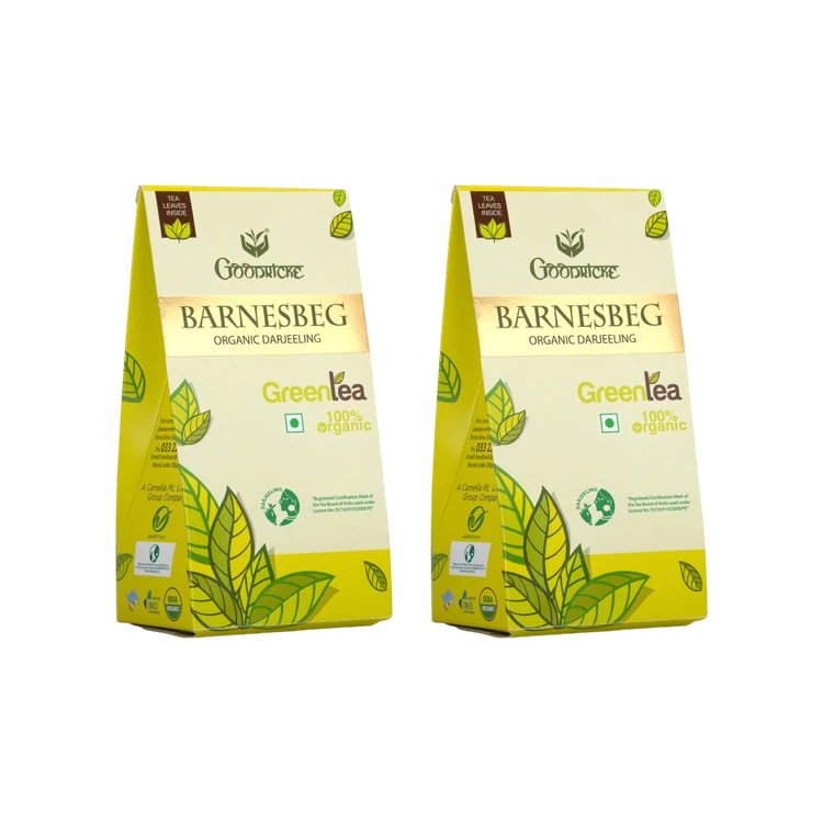 Goodricke Barnesbeg Organic Darjeeling Green Tea - Pack of 2