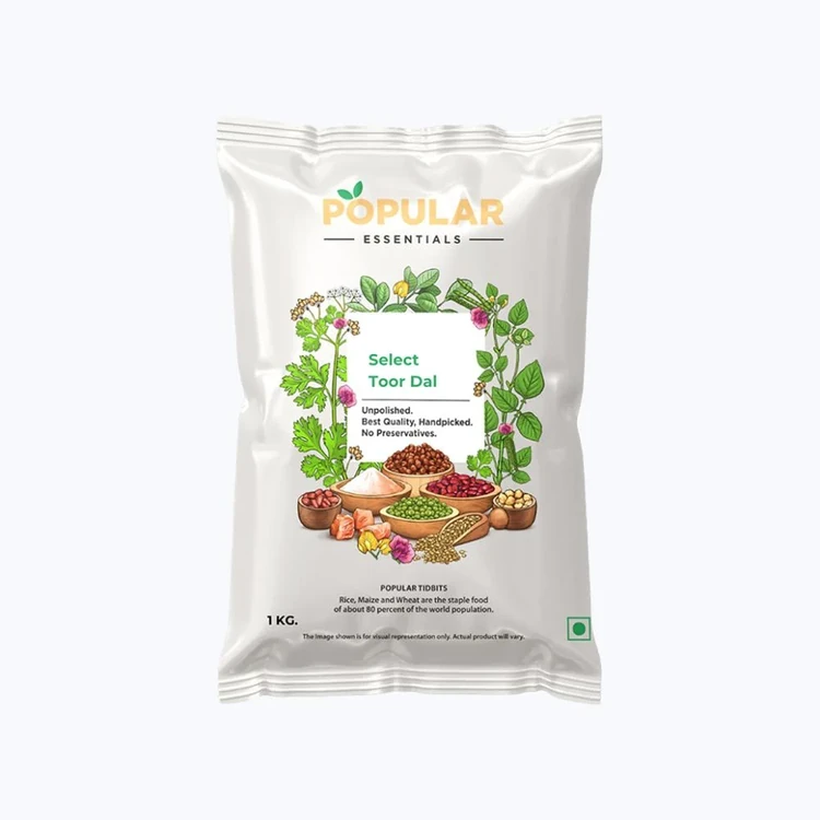 Popular Essentials Select Unpolished Toor Dal (Togari Bele)
