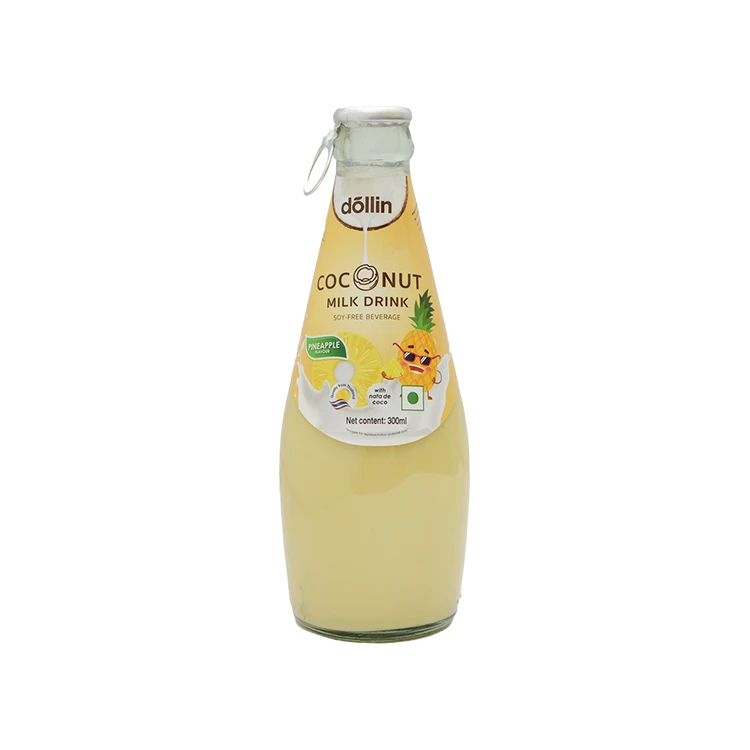 Dollin Pineapple Coconut Milk Drink with Nata De Coco