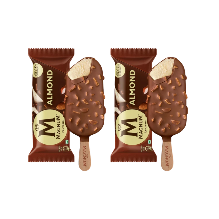 Kwality Walls Magnum Almond Ice Cream Stick - Pack of 2