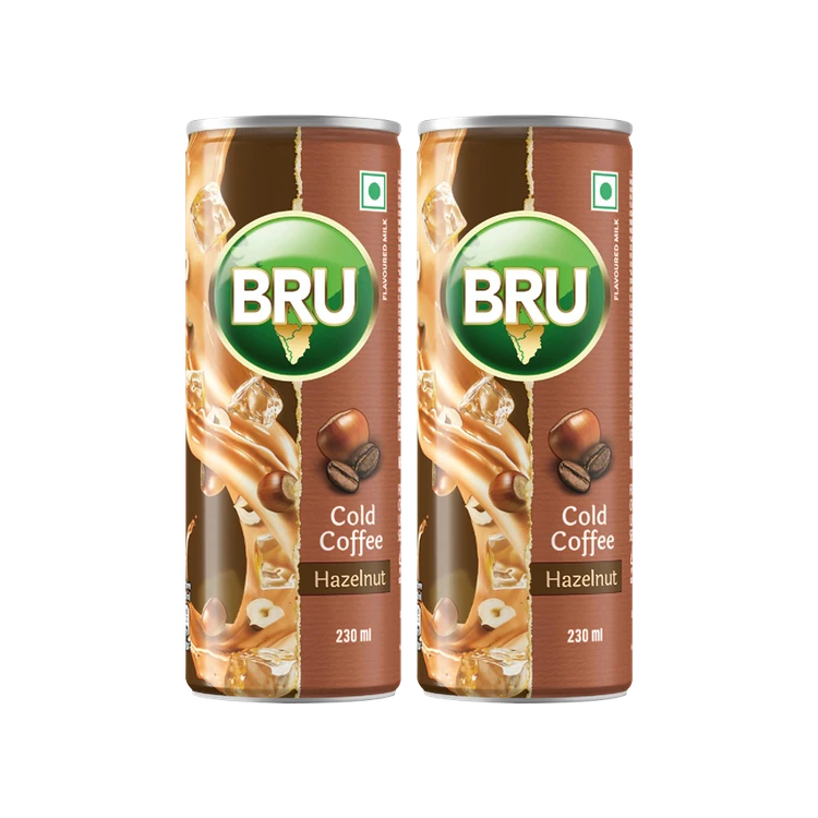 Bru Hazelnut Cold Coffee - Pack of 2