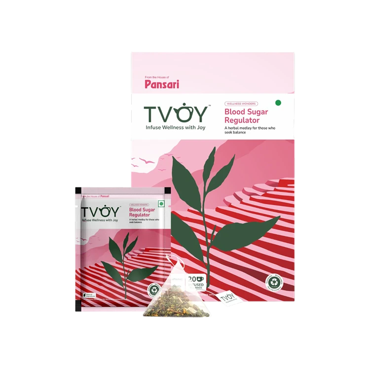 TVOY Blood Sugar Regulator Flavoured Green Tea Bags