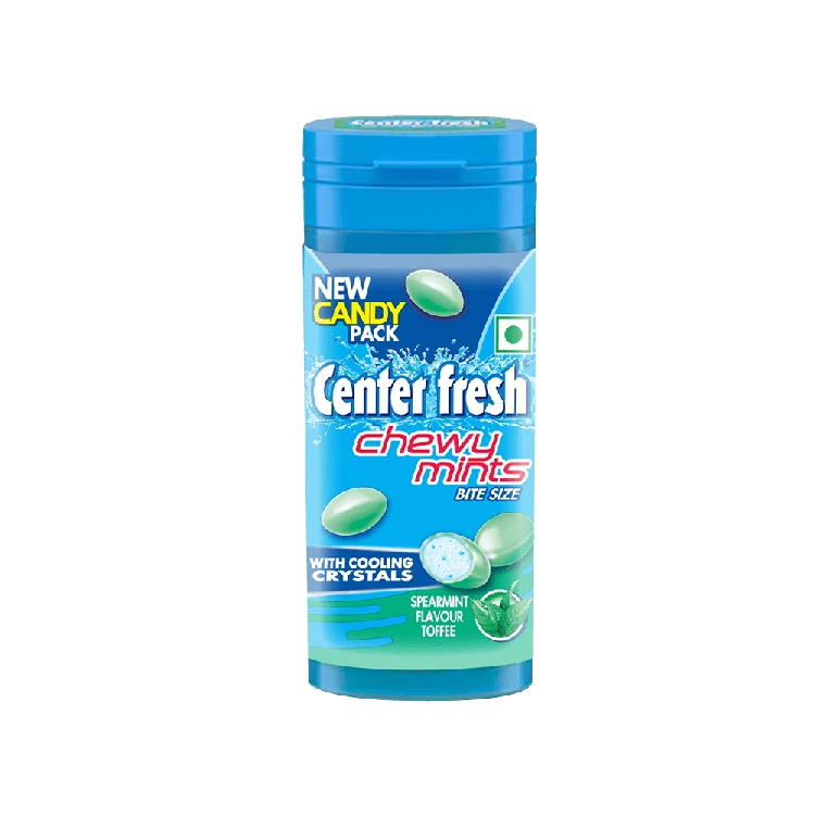 Center Fresh Chewy Mints Spearmint Flavour Candy