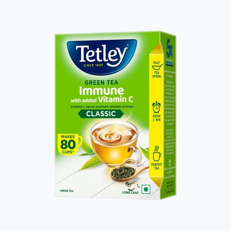 Tetley Immune with Added Vitamin C Green Tea (100 g)
