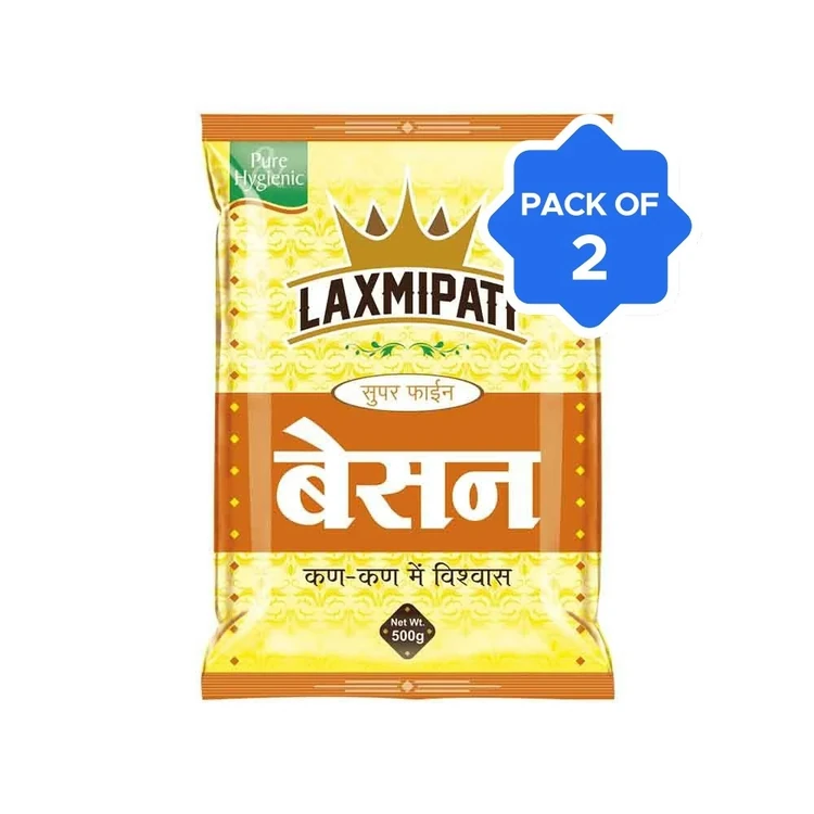 Laxmipati Super Fine Besan - Pack of 2 (Kadale Hittu)