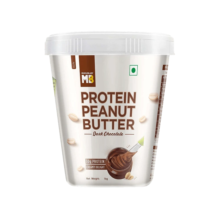 MuscleBlaze Protein Creamy Peanut Butter (Dark Chocolate)