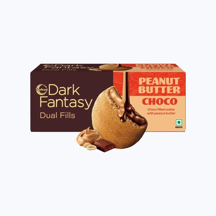 Sunfeast Dark Fantasy Peanut Buter Choco Dual Fills Cookies
