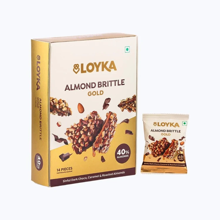 Loyka Almond Brittle Gold Dark Dark Chocolate Pack