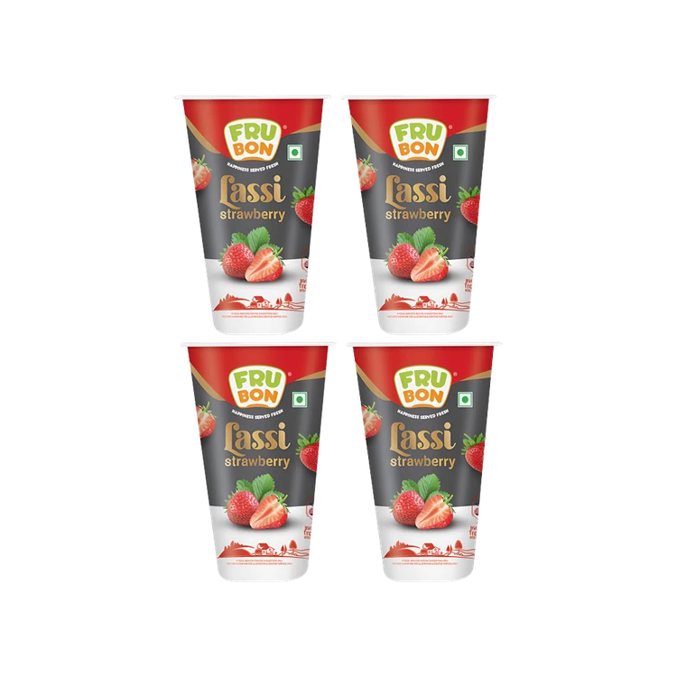 FruBon Strawberry Lassi - Pack of 4