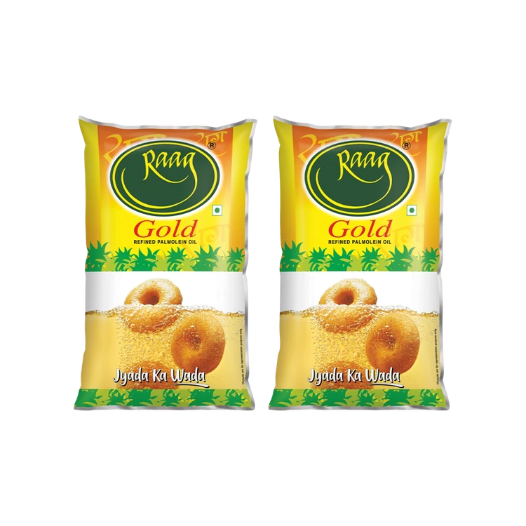 Raag Gold Palmolein Oil - Pack of 2 (Palmolein Enne)
