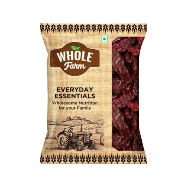 Whole Farm Premium Kashmiri Red Chilli Whole (Menasinakayi)