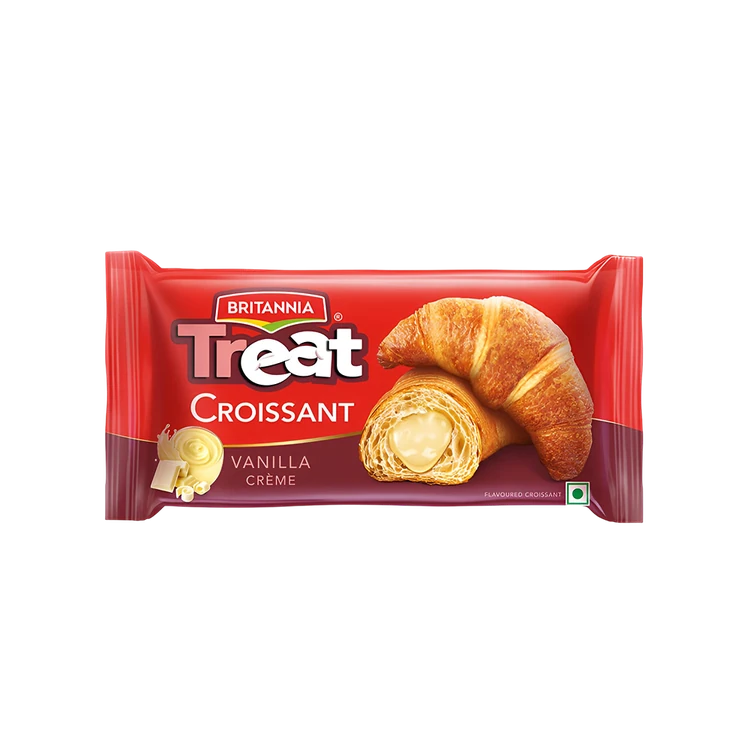 Britannia Treat Croissant with Vanilla Creme Filling