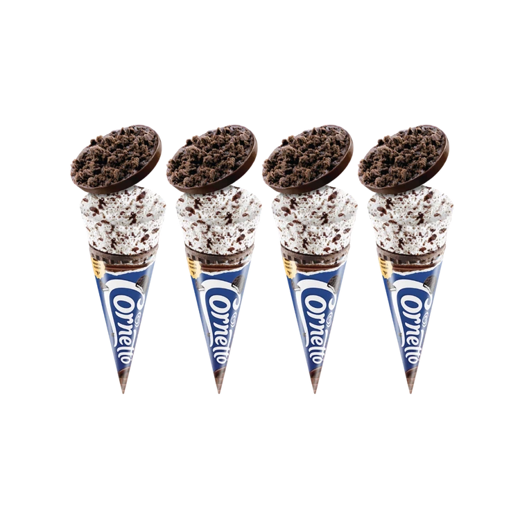 Kwality Walls Cornetto Oreo Frozen Dessert Cone - Pack of 4