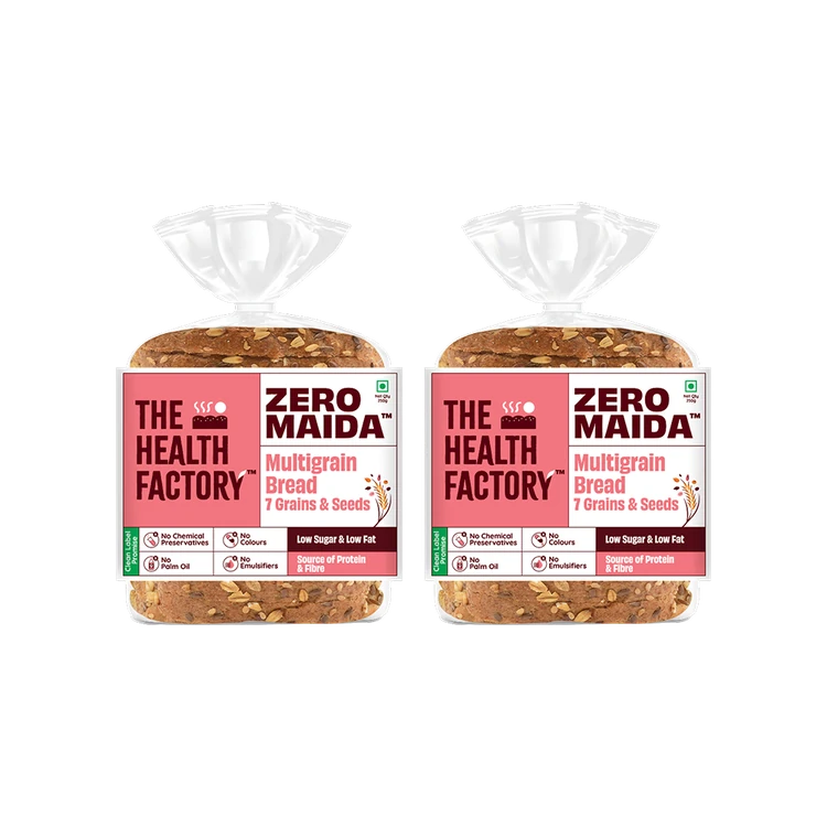 The Health Factory Zero Maida Multigrain Bread - Pack of 2