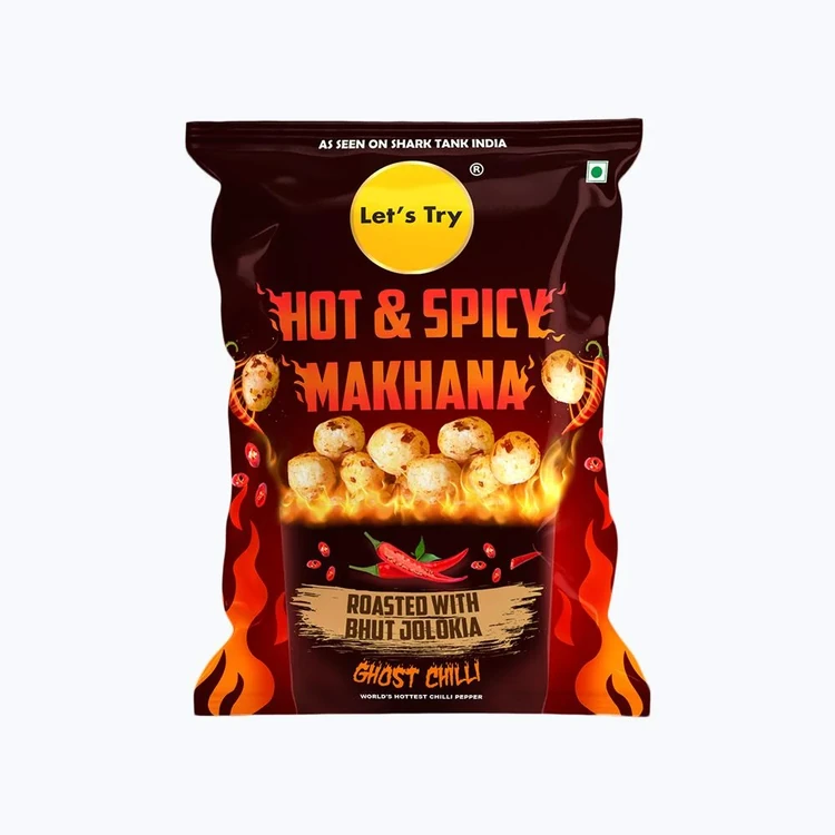 Let's Try Hot & Spicy Flavoured Makhana