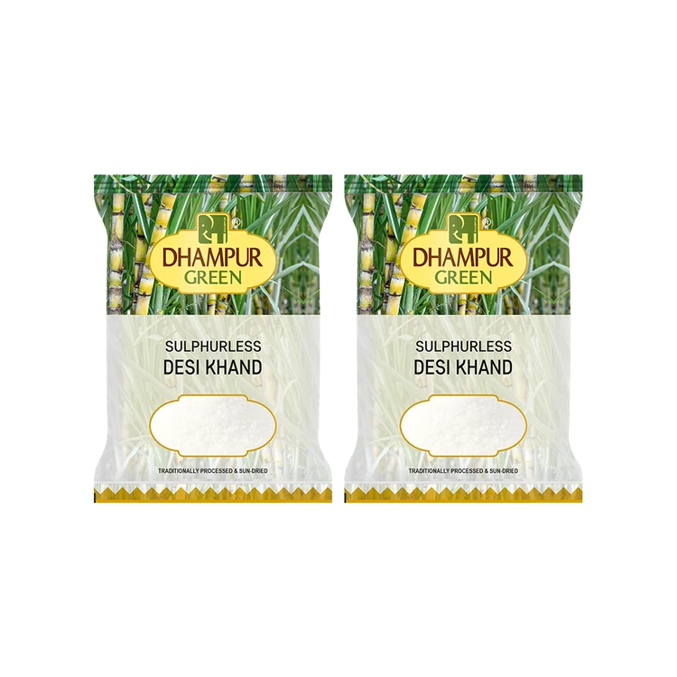 Dhampur Green Sulphurless Desi Khand - Pack of 2