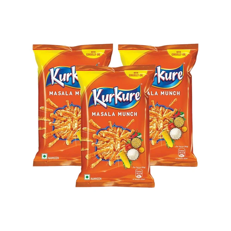 Kurkure Masala Munch Crisps - Pack of 3