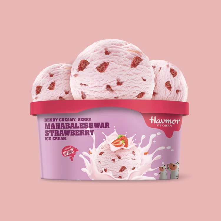 Havmor Mahabaleshwar Strawberry Ice Cream Tub