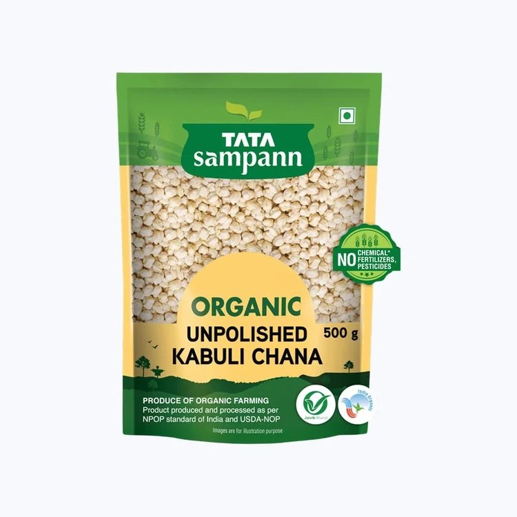 Tata Sampann Organic Kabuli Chana Unpolished