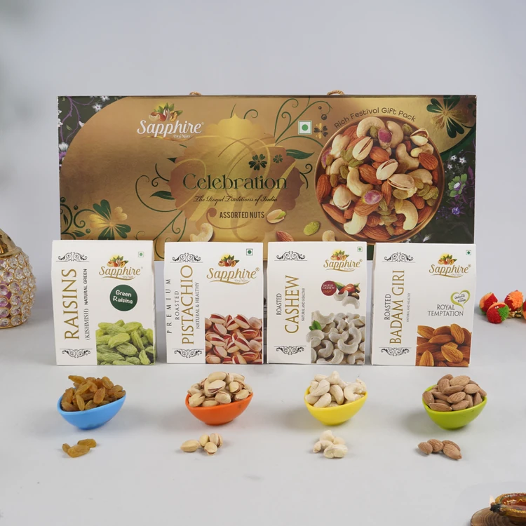 Sapphire Celebration Dry Fruits Gift Pack (Dry Fruits Udugore Pack)