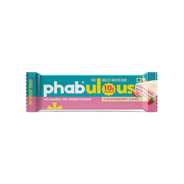 Phab 10g Protein Strawberry Cake Millet Protein Wafer Bar