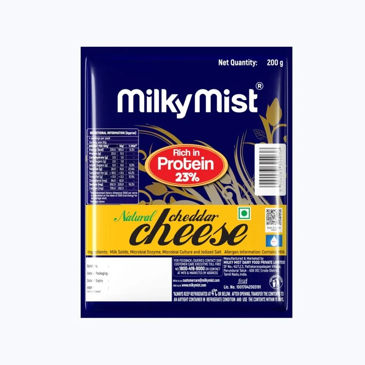 Milky Mist Cheddar Cheese Block