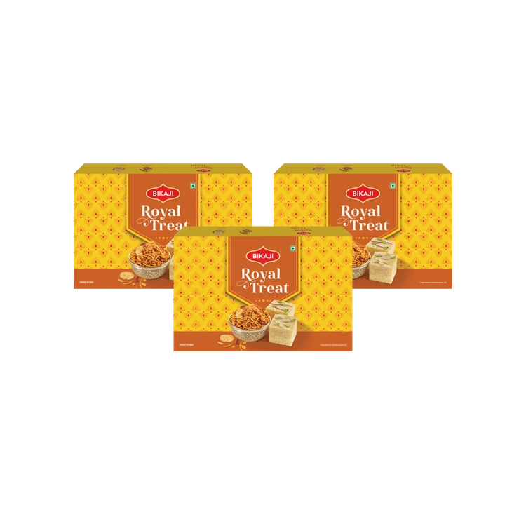 Bikaji Royal Treat Gift Pack Box - Pack of 3