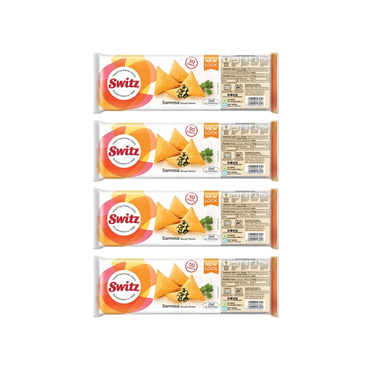 Switz Samosa Patti Dough Sheets (Frozen) - Pack of 4