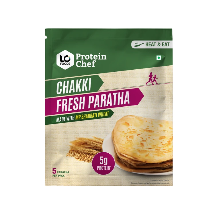 Protein Chef Chakki Fresh Whole Wheat Paratha (Heat & Eat)