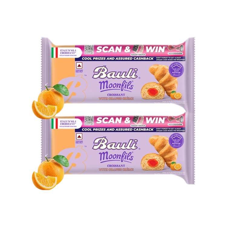 Bauli Moonfils Orange Crème Soft Croissant - Pack of 2